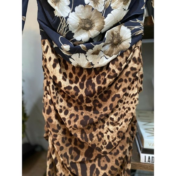 DOLCE & GABBANA Floral Animal Leopard Print Mini 4 - Picture 6 of 12